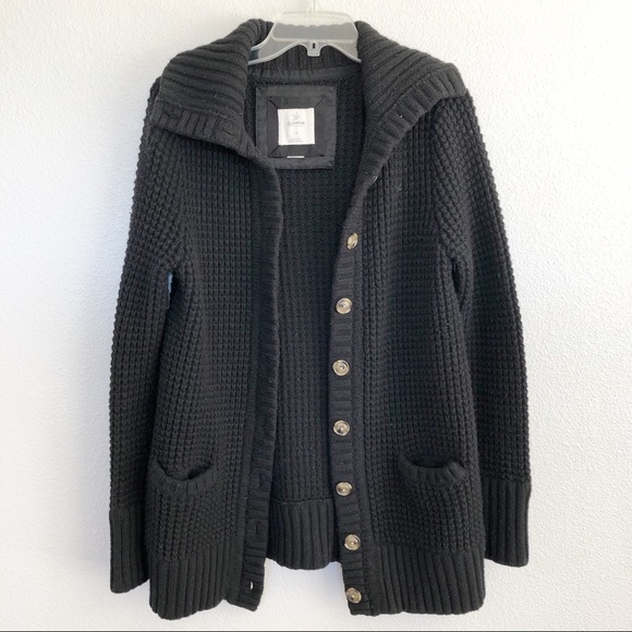 aerie Sweaters - Aerie Black Cardigan Button-down Sweater Large